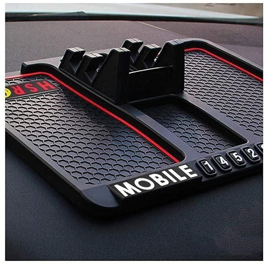 No More Phone Slips! HSR Anti-Slip Silicone Car Holder for All Phones 🚗