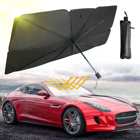 Car Windshield Sun Shade Umbrella ☀️ Foldable Heat Blocker & UV Protector for All Cars