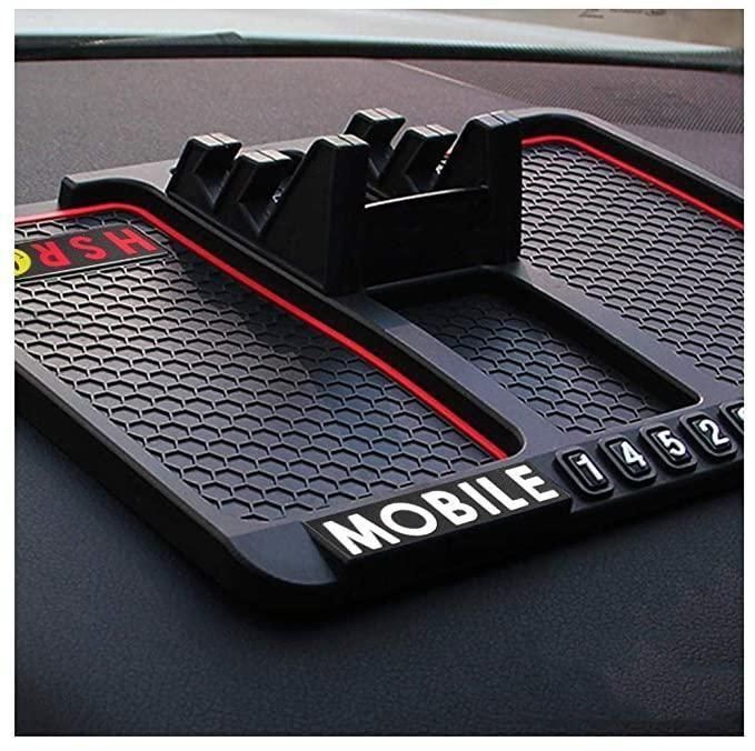 No More Phone Slips! HSR Anti-Slip Silicone Car Holder for All Phones 🚗