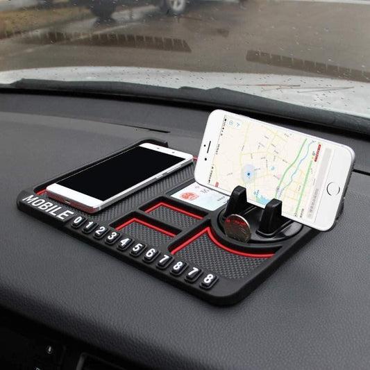 No More Phone Slips! HSR Anti-Slip Silicone Car Holder for All Phones 🚗